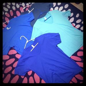 Lot of 4 American Apparel v necks